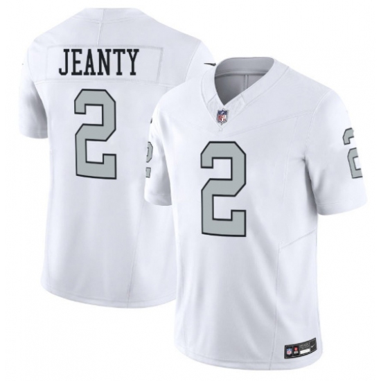 Men's Las Vegas Raiders #2 Ashton Jeanty White 2025 F.U.S.E. Vapor Stitched Football Jerseys - Ujersey