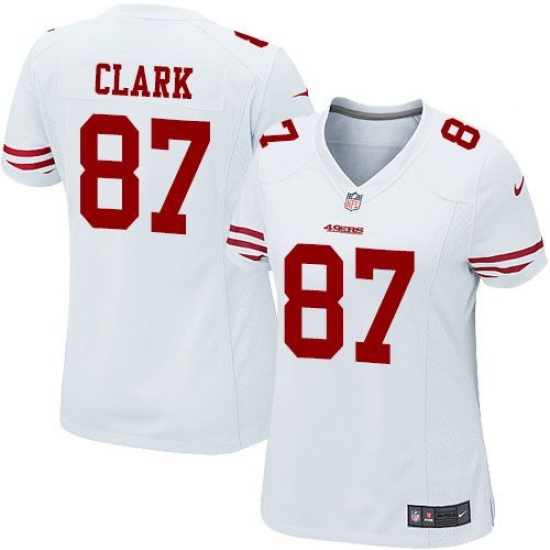 Women's Nike San Francisco 49ers #87 Dwight Clark Game White NFL Jersey - Ujersey