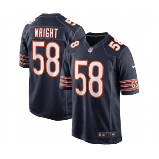 Men's Chicago Bears #58 Darnell Wright Nike Navy 2023 NFL Draft First Round Pick Jersey - Ujersey