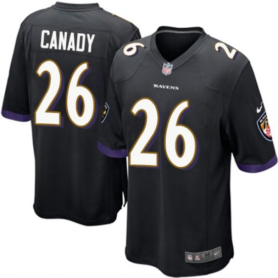 Men's Nike Baltimore Ravens #26 Maurice Canady Game Black Alternate NFL Jersey - Ujersey