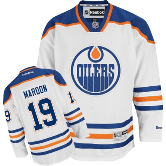 Youth Reebok Edmonton Oilers #19 Patrick Maroon Authentic White Away NHL Jersey - Ujersey