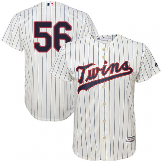 Youth Majestic Minnesota Twins #56 Fernando Rodney Authentic Cream Alternate Cool Base MLB Jersey - Ujersey
