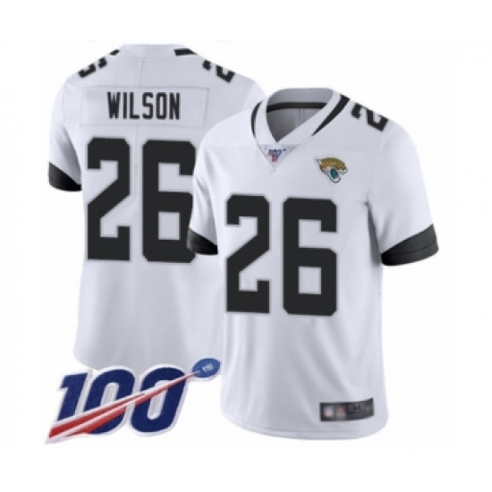 Men's Jacksonville Jaguars #26 Jarrod Wilson White Vapor Untouchable Limited Player 100th Season Football Jersey - Ujersey