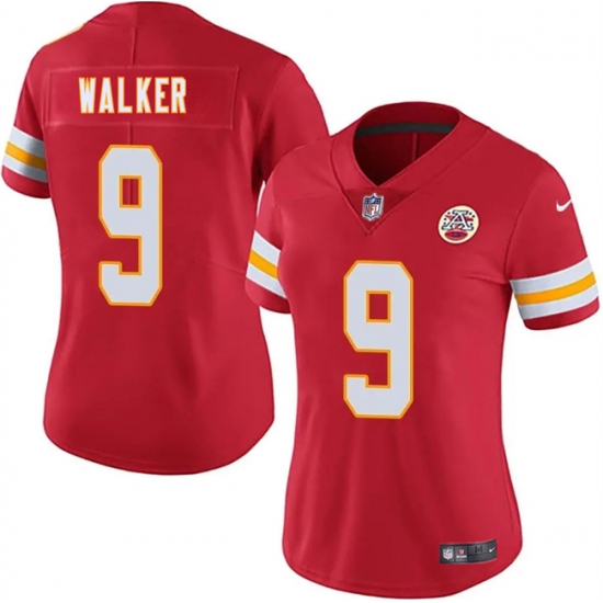 Women's Kansas City Chiefs #9 Kenneth Walker III Red 2026 Vapor Untouchable Limited Stitched Jersey(Run Small) - Ujersey