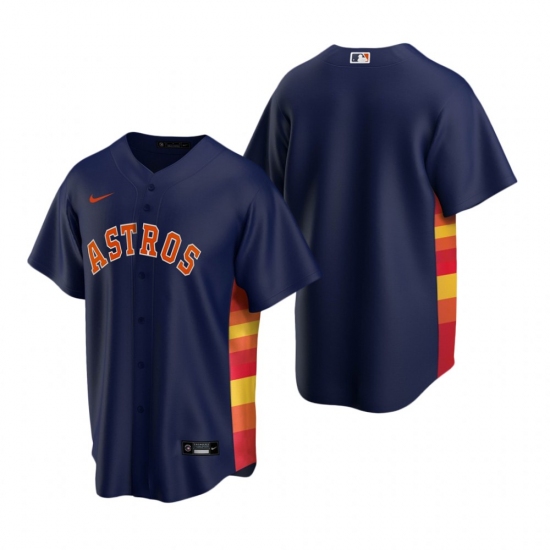 Men's Nike Houston Astros Blank Navy Alternate Stitched Baseball Jersey - Ujersey