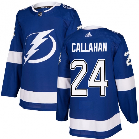 Youth Adidas Tampa Bay Lightning #24 Ryan Callahan Authentic Royal Blue Home NHL Jersey - Ujersey