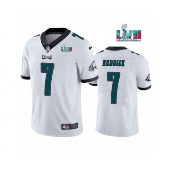 Men's Philadelphia Eagles #7 Haason Reddick White Super Bowl LVII Patch Vapor Untouchable Limited Stitched Jersey - Ujersey