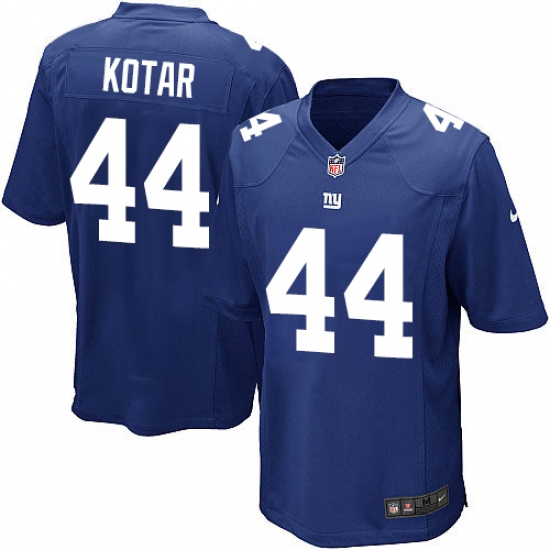 Men's Nike New York Giants #44 Doug Kotar Game Royal Blue Team Color NFL Jersey - Ujersey