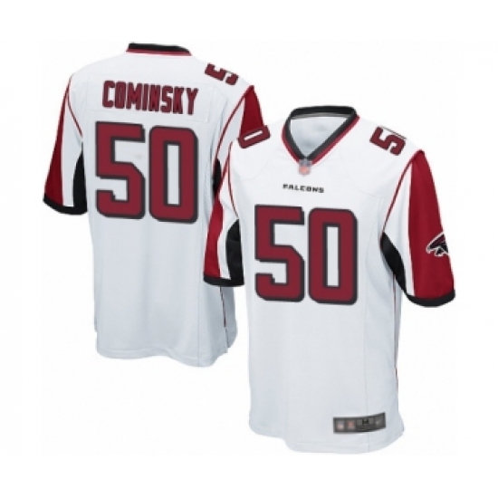 Men's Atlanta Falcons #50 John Cominsky Game White Football Jersey - Ujersey