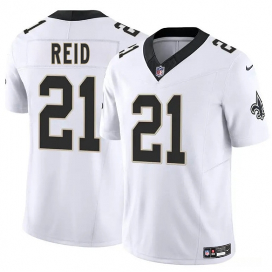 Men's New Orleans Saints #21 Justin Reid White 2025 F.U.S.E. Vapor Limited Football Stitched Jersey - Ujersey