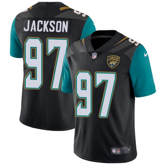 Men's Nike Jacksonville Jaguars #97 Malik Jackson Black Alternate Vapor Untouchable Limited Player NFL Jersey - Ujersey
