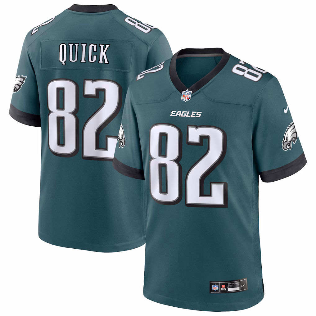 Men's Philadelphia Eagles Mike Quick Nike Midnight Green Team Retired Player Game Jersey - Ujersey Shop