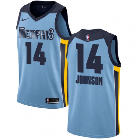 Women's Nike Memphis Grizzlies #14 Brice Johnson Swingman Light Blue NBA Jersey Statement Edition - Ujersey