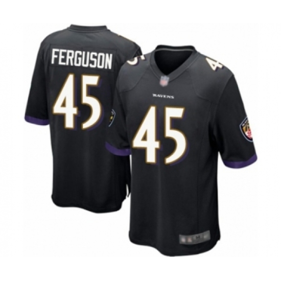 Men's Baltimore Ravens #45 Jaylon Ferguson Game Black Alternate Football Jersey - Ujersey