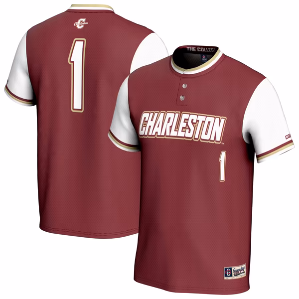 Youth GameDay Greats Maroon Charleston Cougars Lightweight Collegiate Softball Fashion Jersey - SUjersey01
