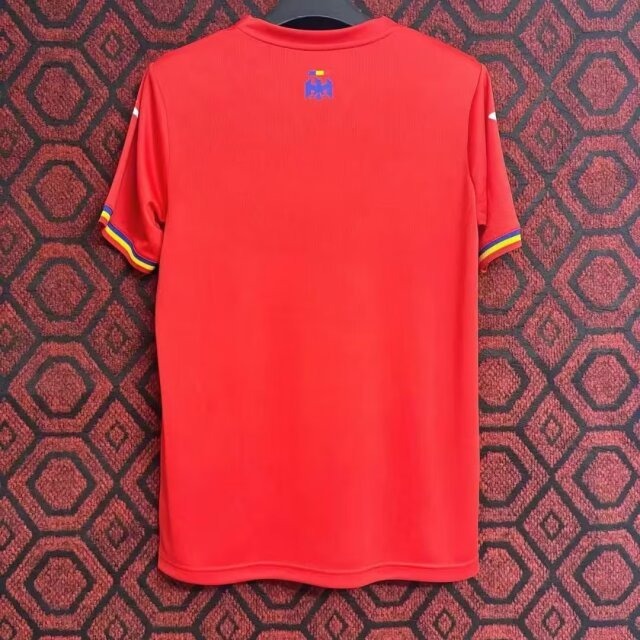 Romania Soccer Jersey Away Custom Shirt EURO 2024 - ujerseystore