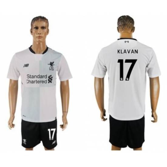 Liverpool #17 Klavan Away Soccer Club Jersey