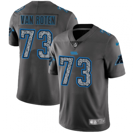 Youth Nike Carolina Panthers #73 Greg Van Roten Gray Static Vapor Untouchable Limited NFL Jersey - Ujersey