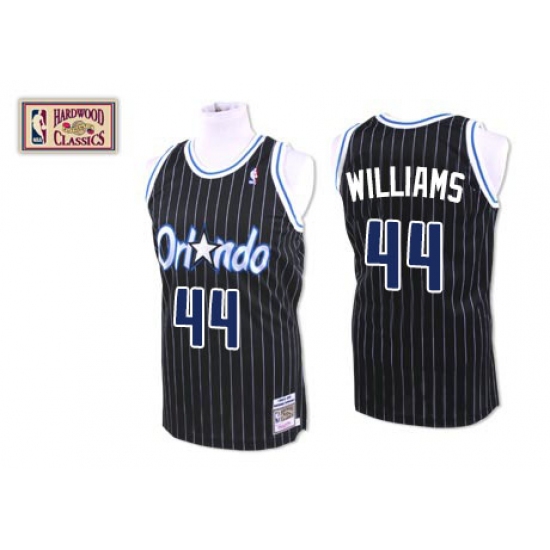 Men's Mitchell and Ness Orlando Magic #44 Jason Williams Swingman Black Throwback NBA Jersey - Ujersey