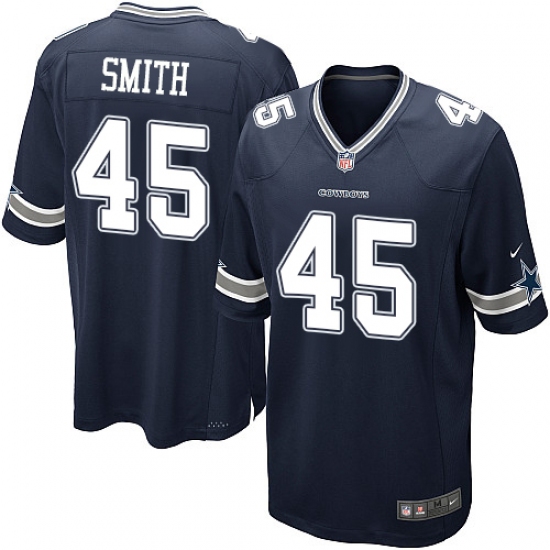Men's Nike Dallas Cowboys #45 Rod Smith Game Navy Blue Team Color NFL Jersey - Ujersey