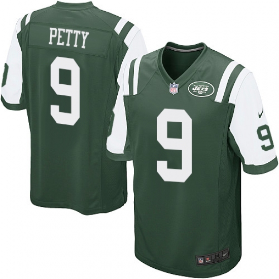 Men's Nike New York Jets #9 Bryce Petty Game Green Team Color NFL Jersey - Ujersey