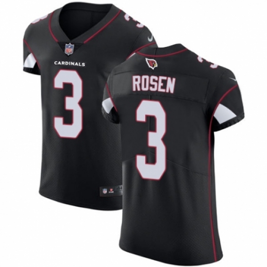 Men's Nike Arizona Cardinals #3 Josh Rosen Black Alternate Vapor Untouchable Elite Player NFL Jersey - Ujersey