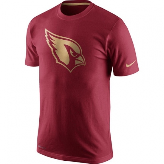 NFL Men Nike Cardinal Arizona Cardinals Championship Drive Gold Collection Performance T-Shirt - Ujersey