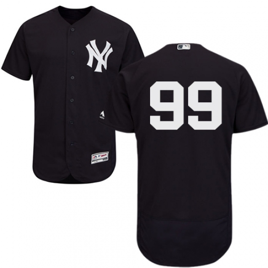 Men's Majestic New York Yankees #99 Aaron Judge Navy Blue Flexbase Authentic Collection MLB Jersey - Ujersey