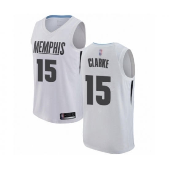 Women's Memphis Grizzlies #15 Brandon Clarke Swingman White Basketball Jersey - City Edition - Ujersey