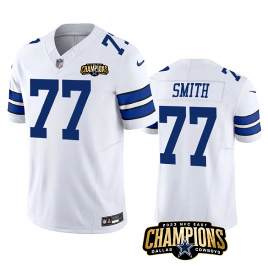 Men's Dallas Cowboys #77 Tyron Smith White 2023 F.U.S.E. NFC East Champions Football Stitched Jersey - Ujersey