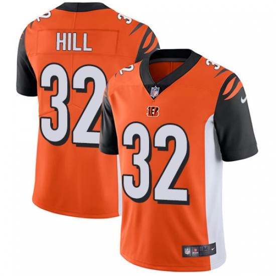 Youth Nike Cincinnati Bengals #32 Jeremy Hill Vapor Untouchable Limited Orange Alternate NFL Jersey - Ujersey