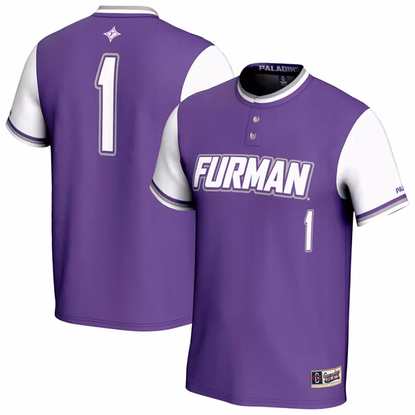 Unisex GameDay Greats Purple Furman Paladins Lightweight Collegiate Softball Fashion Jersey - U-jersey