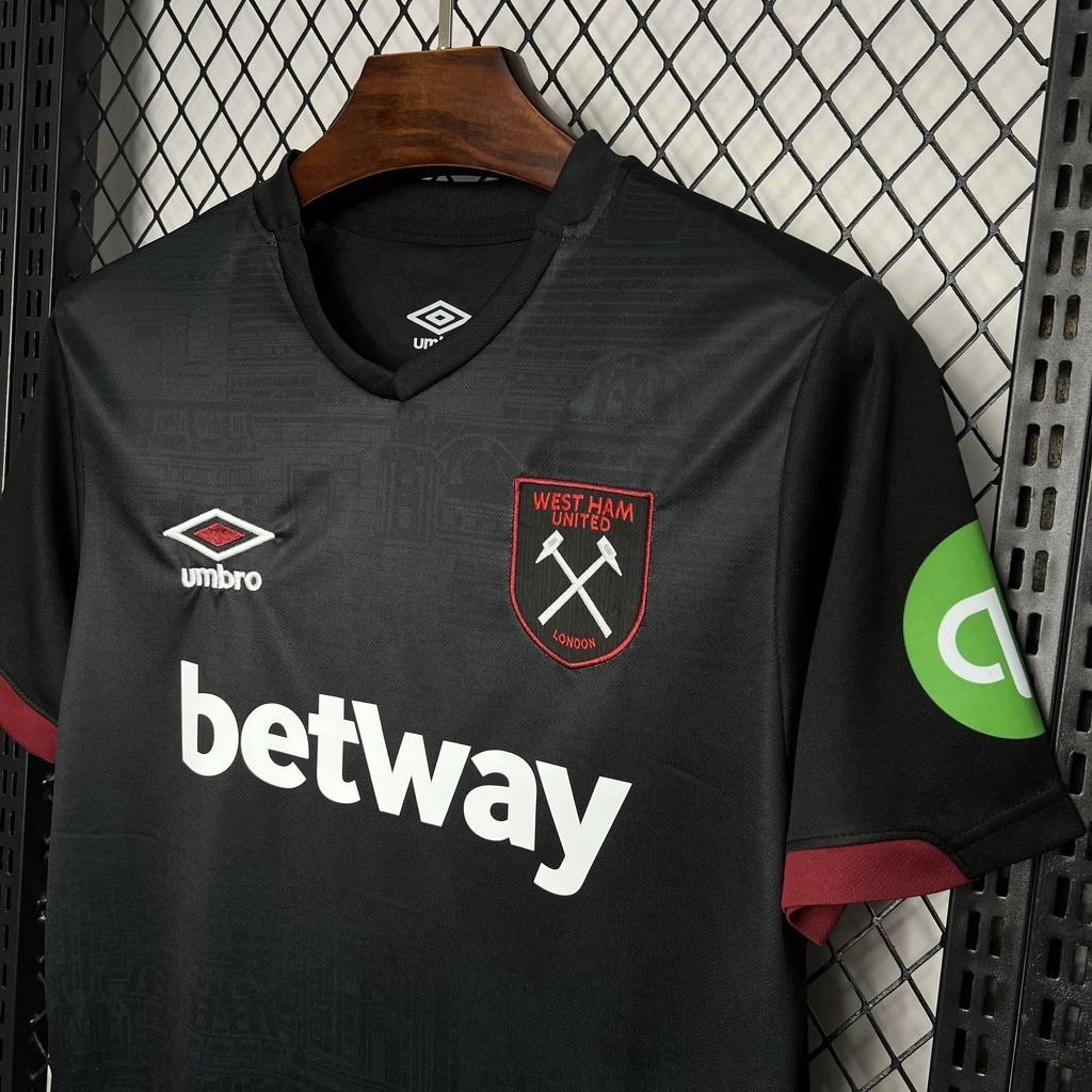 West Ham United Football Jersey Away Custom Shirt 2024/25 - ujerseystore
