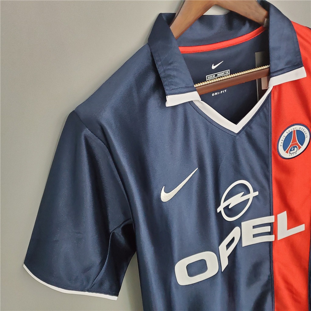 Ronaldinho #21 PSG Retro Jersey Home Soccer Shirt 2001/02