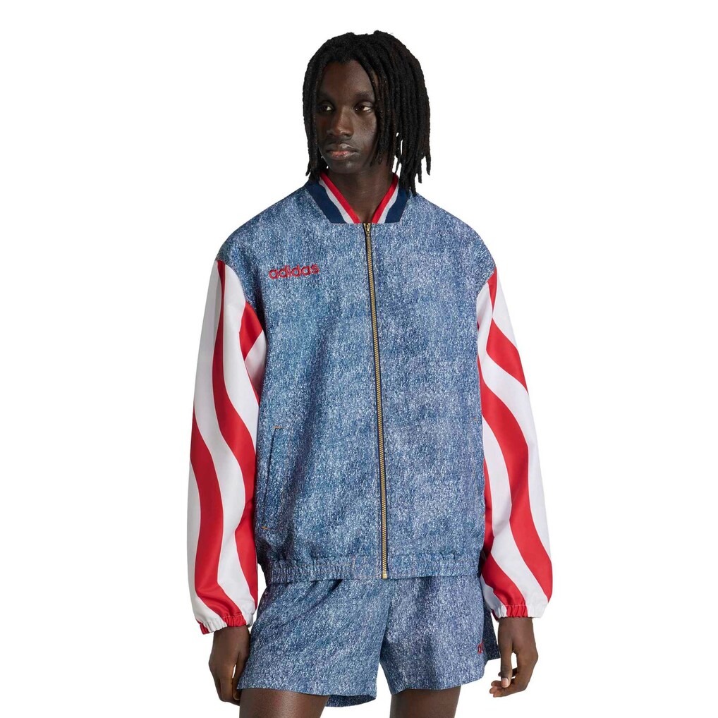 Men's adidas Blue USA 1994 Denim Graphic Full-Zip Track Jacket - Ujersey