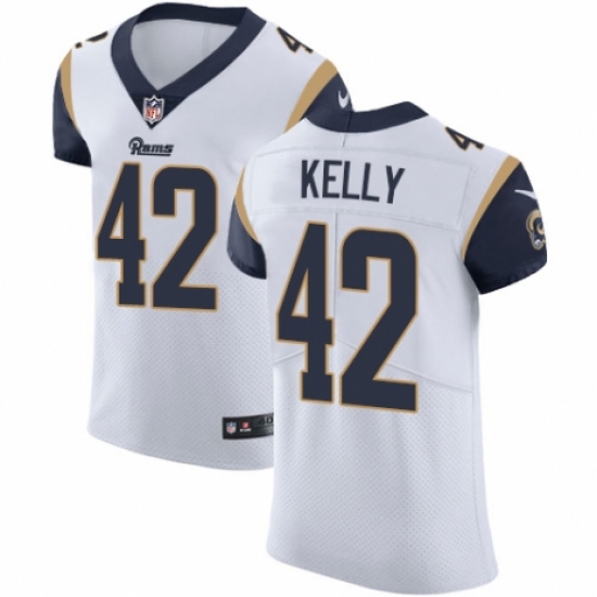Men's Nike Los Angeles Rams #42 John Kelly White Vapor Untouchable Elite Player NFL Jersey - Ujersey