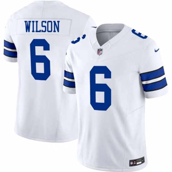 Men's Dallas Cowboys #6 Donovan Wilson White 2025 F.U.S.E Vapor Untouchable Limited Football Stitched Jersey - Ujersey