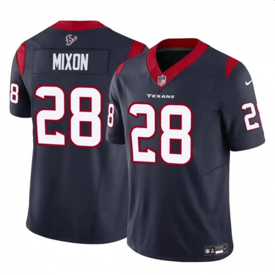 Men's Houston Texans #28 Joe Mixon Navy 2024 F.U.S.E. Vapor Untouchable Football Stitched Jersey - Ujersey