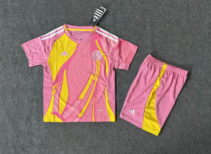 Scotland Soccer Jersey Away Kids Kit Jersey+Shorts 2025 - Ujersey NHL