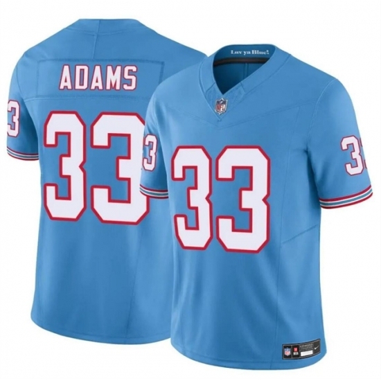 Youth Tennessee Titans #33 Jamal Adams Blue 2024 F U S E Throwback Vapor Limited Stitched Football Jersey - Ujersey