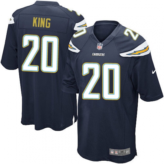 Men's Nike Los Angeles Chargers #20 Desmond King Game Navy Blue Team Color NFL Jersey - Ujersey