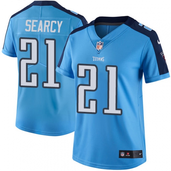 Women's Nike Tennessee Titans #21 Da'Norris Searcy Elite Light Blue Team Color NFL Jersey - Ujersey