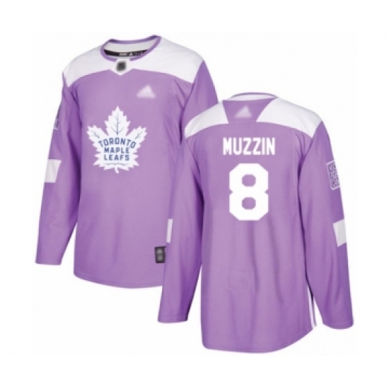 Youth Toronto Maple Leafs #8 Jake Muzzin Authentic Purple Fights Cancer Practice Hockey Jersey - Ujersey