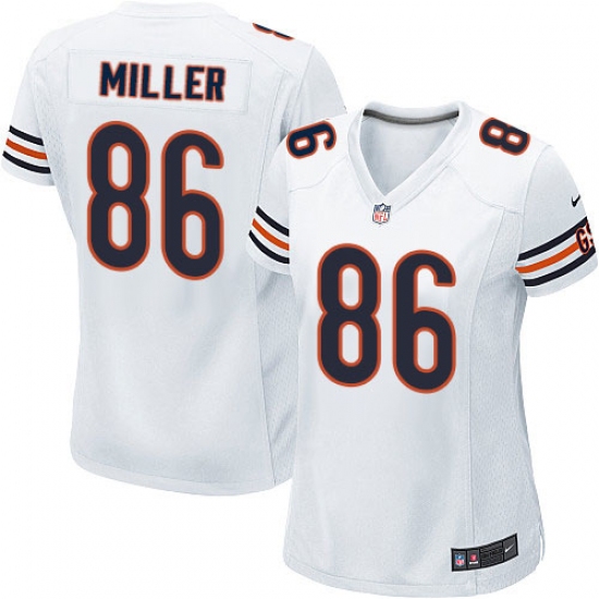 Women's Nike Chicago Bears #86 Zach Miller Game White NFL Jersey - Ujersey