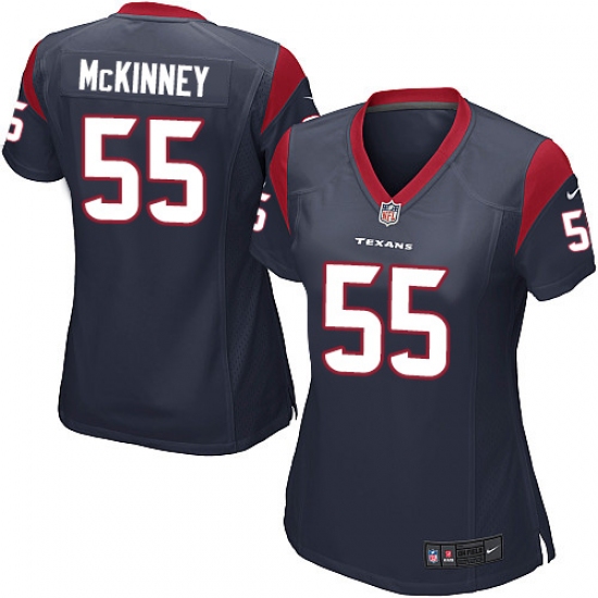 Women's Nike Houston Texans #55 Benardrick McKinney Game Navy Blue Team Color NFL Jersey - Ujersey