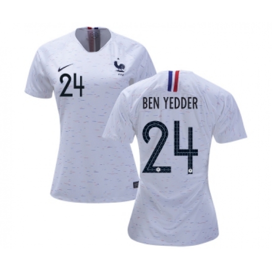 Women's France #24 Ben Yedder Away Soccer Country Jersey