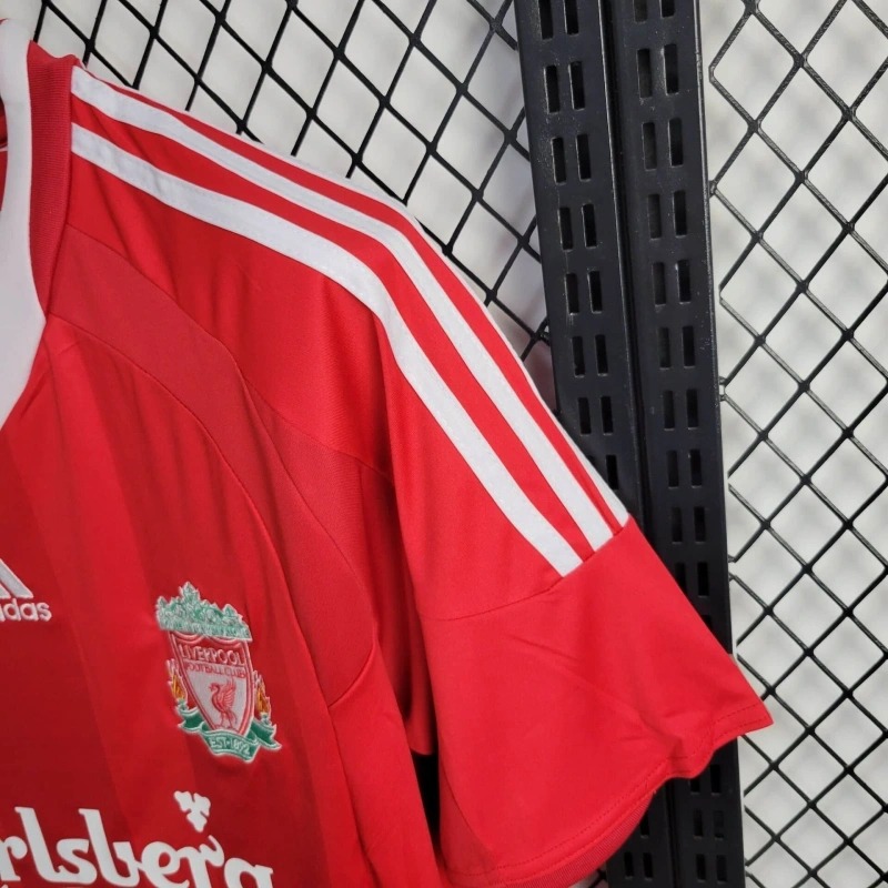 Liverpool Retro Football Jersey Home Champions League Custom Shirt 2008/09 - Ujersey NHL