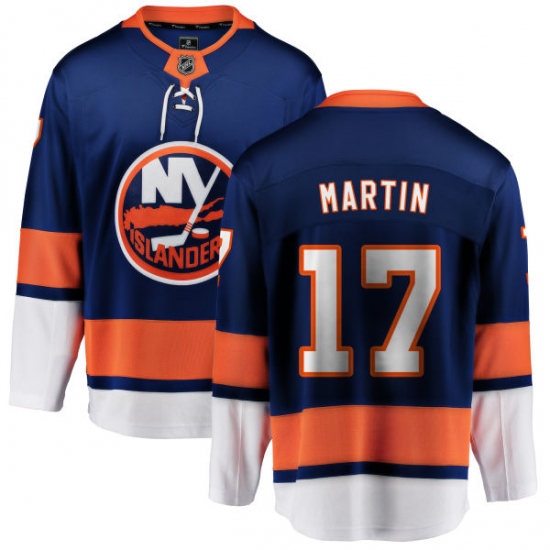 Youth New York Islanders #17 Matt Martin Fanatics Branded Royal Blue Home Breakaway NHL Jersey - Ujersey