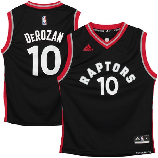 Men's Adidas Toronto Raptors #10 DeMar DeRozan Swingman Black NBA Jersey - Ujersey