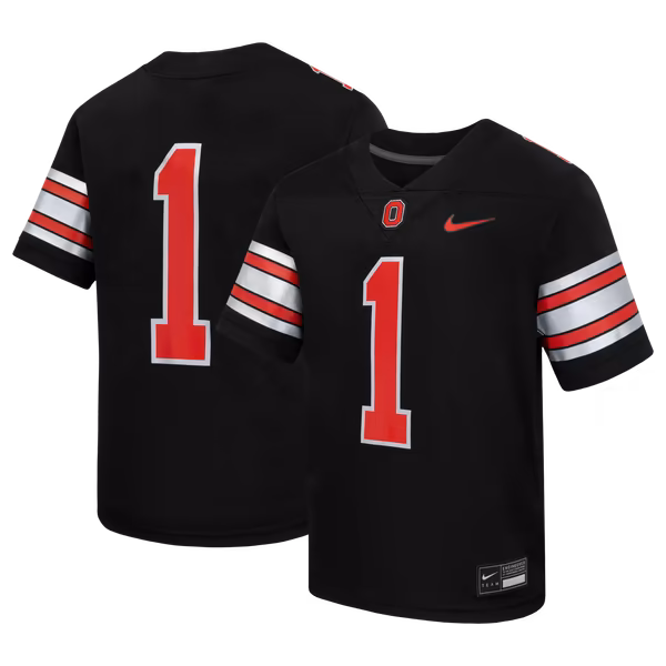 Youth Nike #1 Black Ohio State Buckeyes Alternate Replica Football Jersey - Ujersey